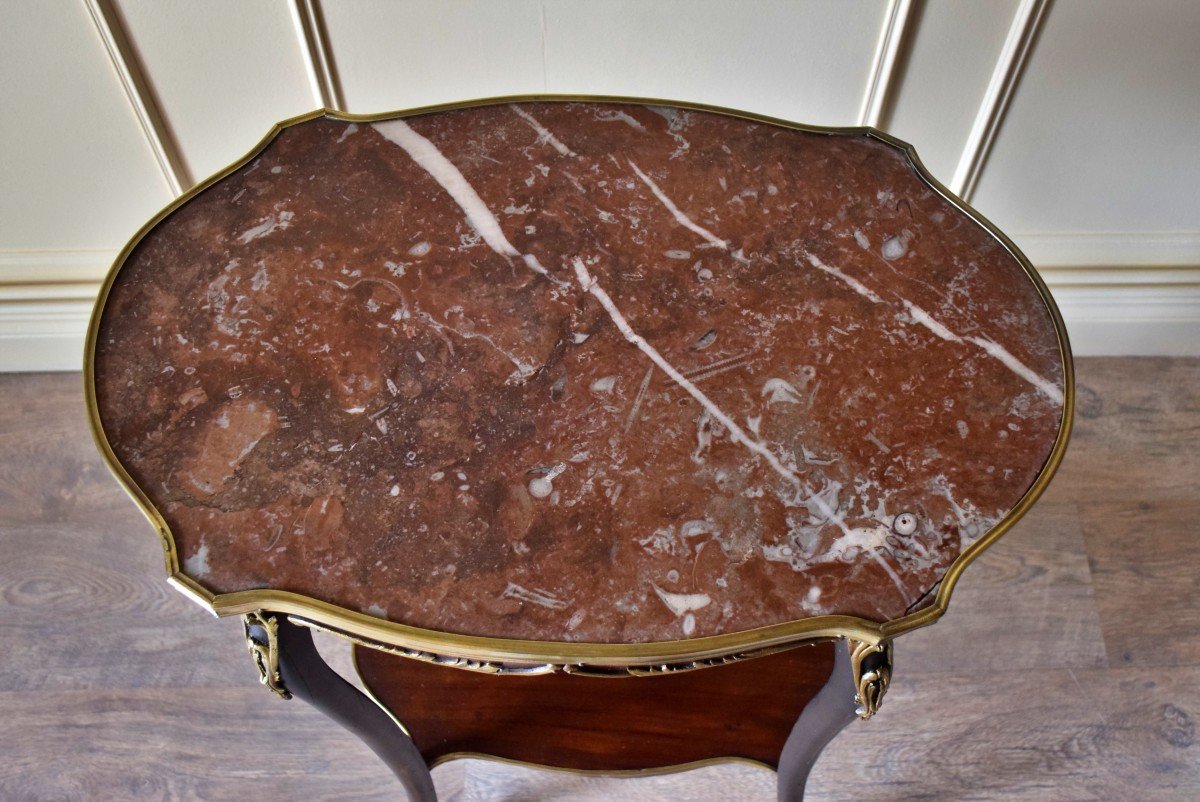 Louis XV Style Flying Table Sellette Pedestal Table-photo-1