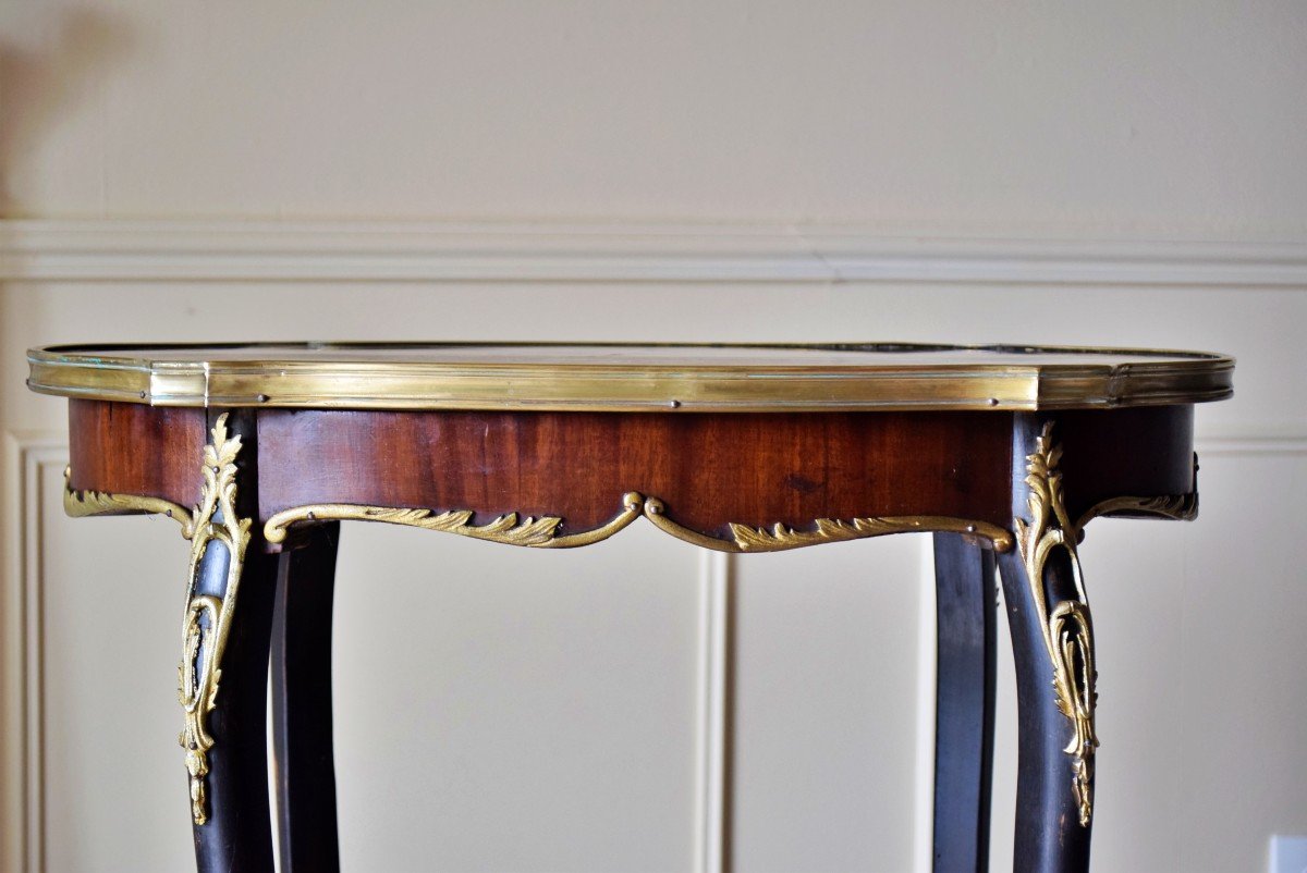 Louis XV Style Flying Table Sellette Pedestal Table-photo-2