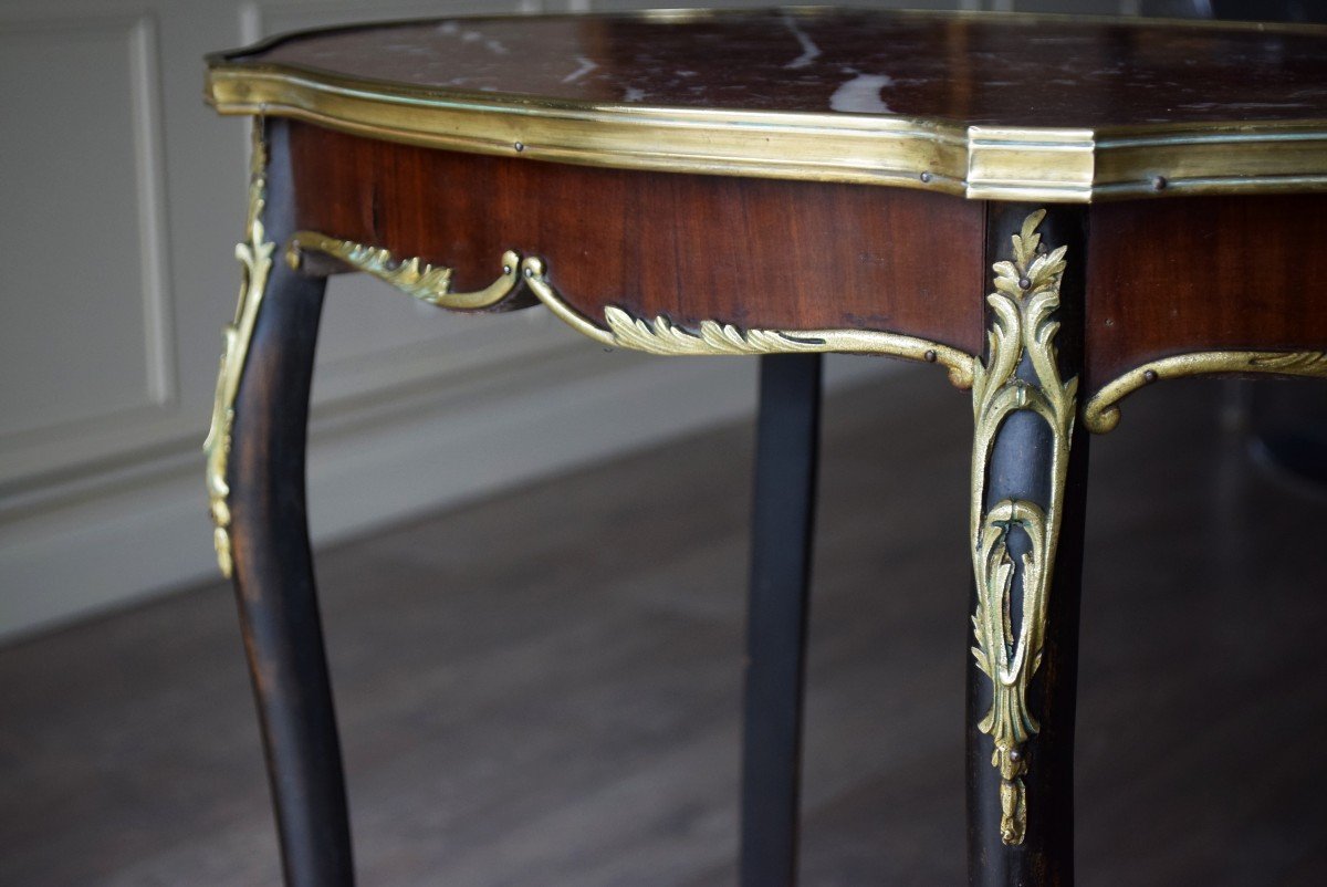 Louis XV Style Flying Table Sellette Pedestal Table-photo-3