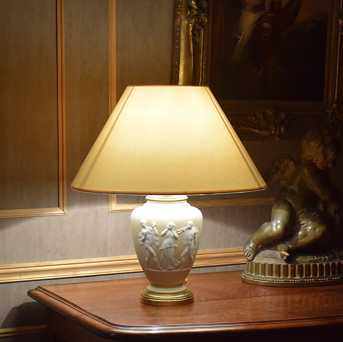 Lampe En Porcelaine Tharaud Limoges -photo-5