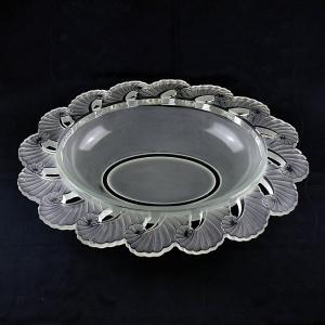 Grande coupe Art déco en cristal Verlys Surtout de table