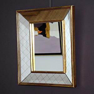 Miroir en bois doré Circa 1950