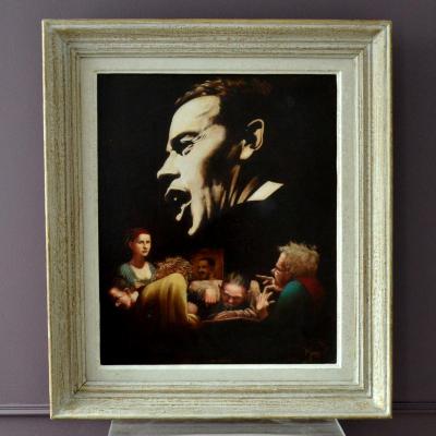 "Ces gens là" Jacques Brel Peinture par Yann Manéo 