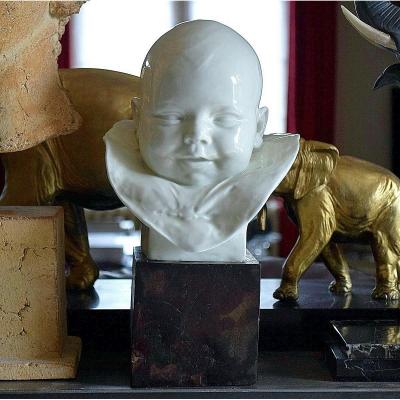 Max Blondat "child" In Porcelain Of Paris