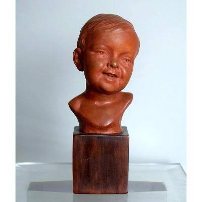 Child Bust Signed Mirval