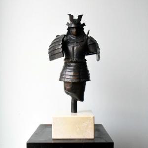 Bronze Samurai Armor Signed And Numbered 1/8 Japan