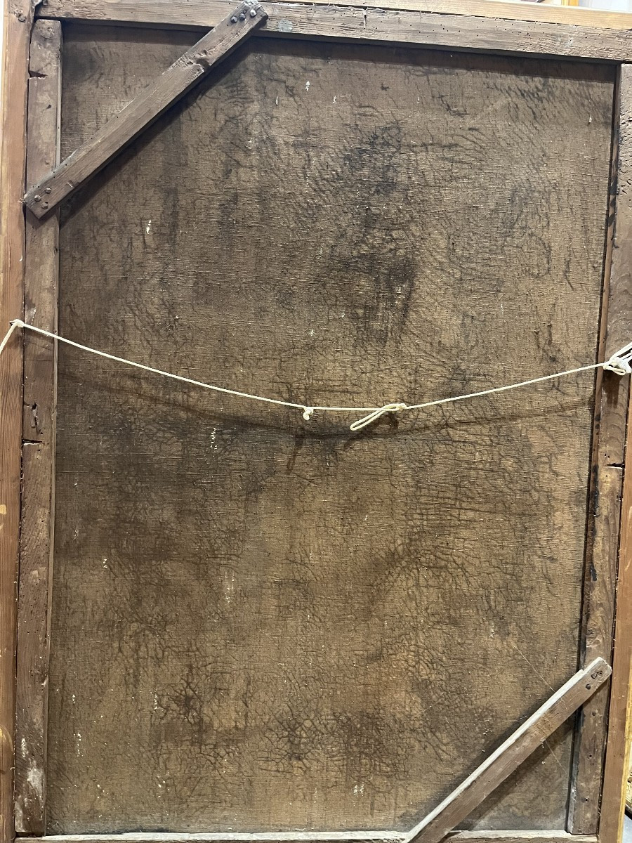 Large Painting By Françoise Marie De Bourbon - "mademoiselle De Blois"-photo-1