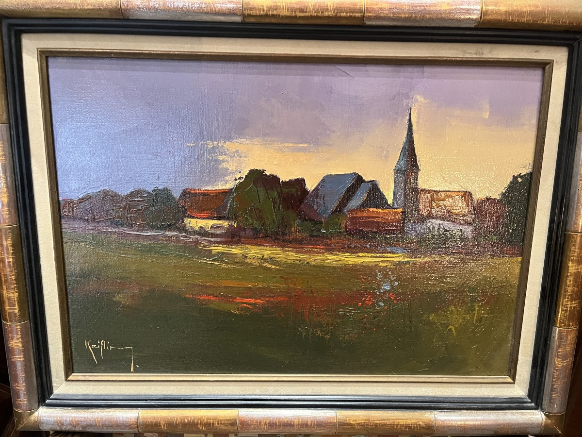 Painting By Roger Keiflin "alsace Landscape"