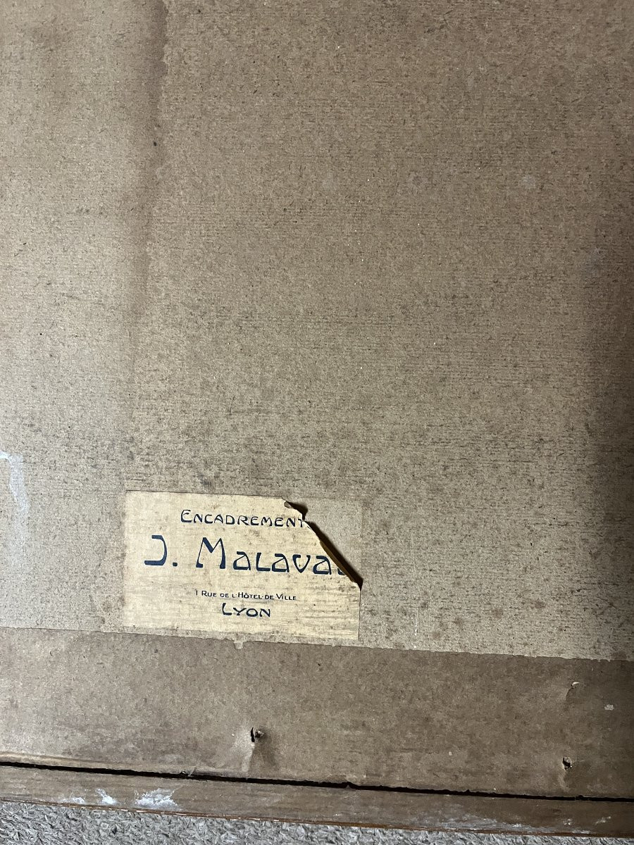 Louis Icart Engraving "woman Looking At An Overturned Basket Of Apples" 1888-1950-photo-3