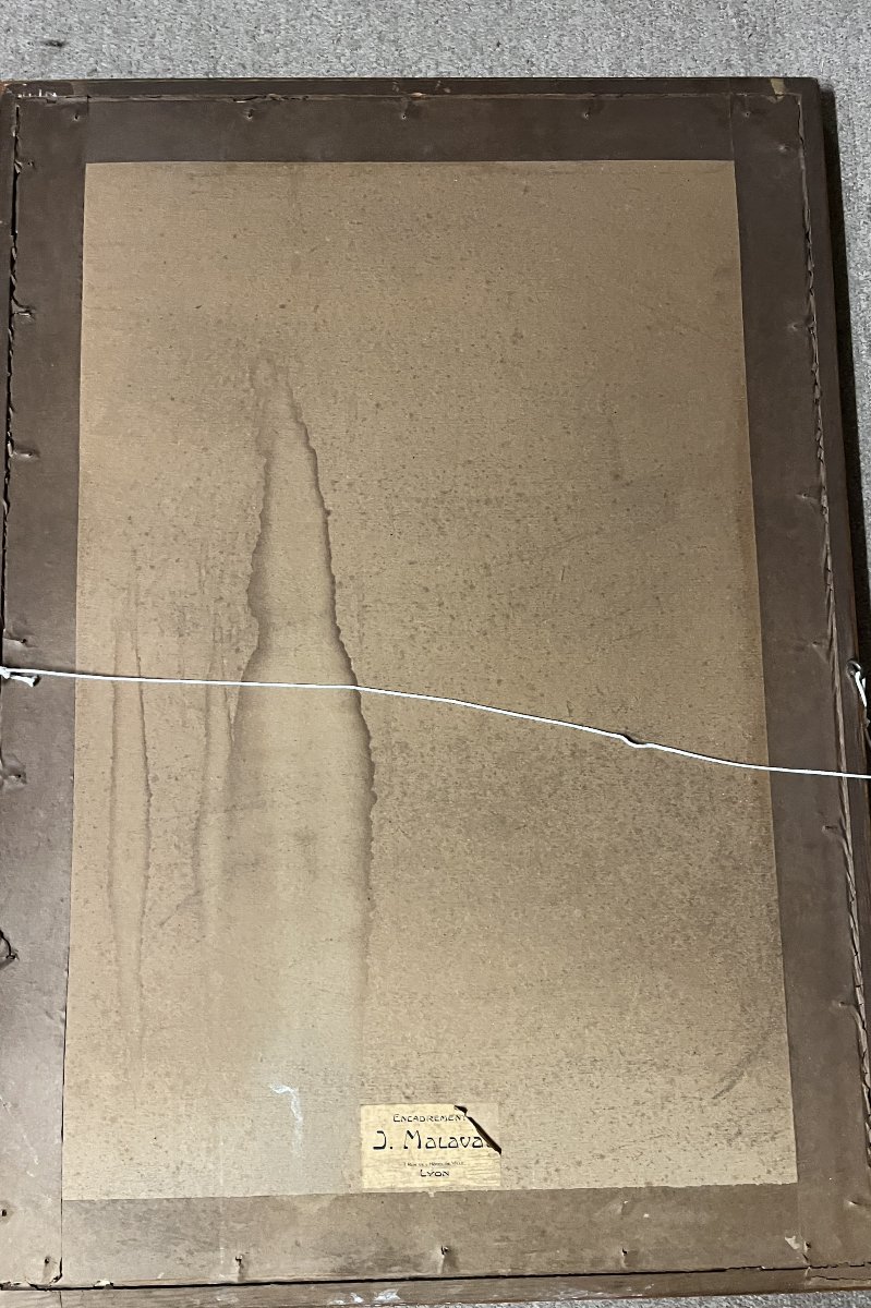 Louis Icart Engraving "woman Looking At An Overturned Basket Of Apples" 1888-1950-photo-4