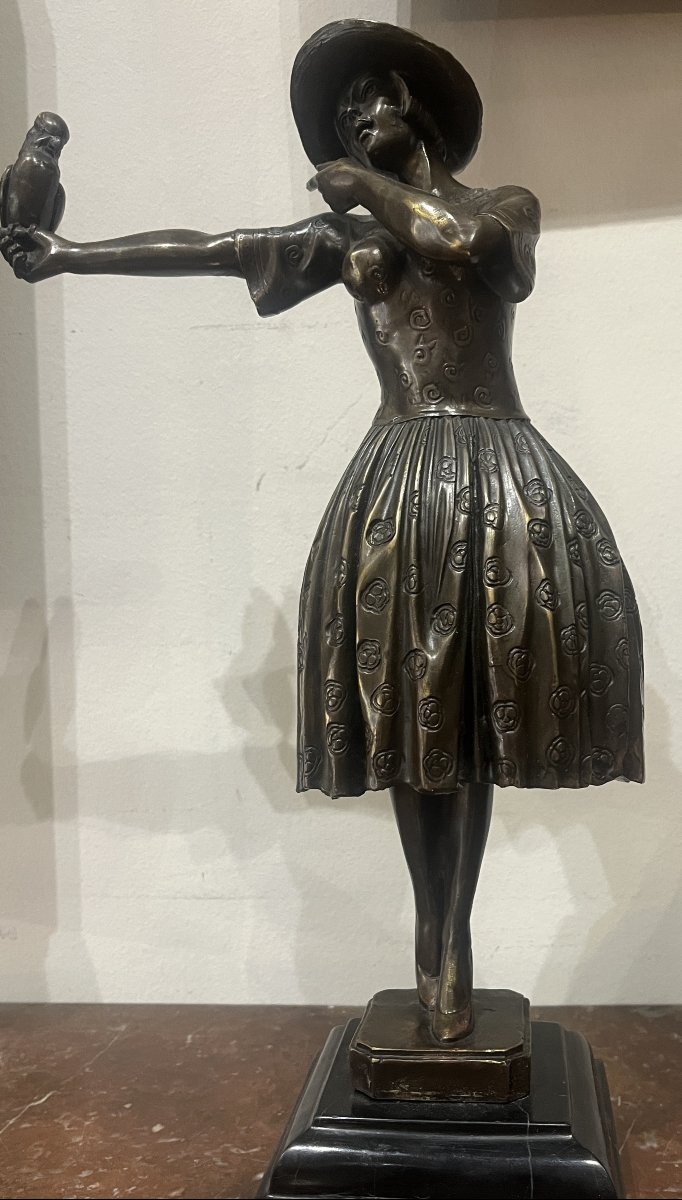 Bronze  Art Deco   -photo-3
