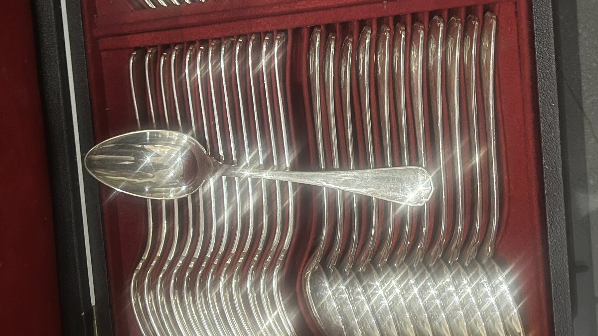 Christofle Silver-plated Metal Cutlery Set-photo-1