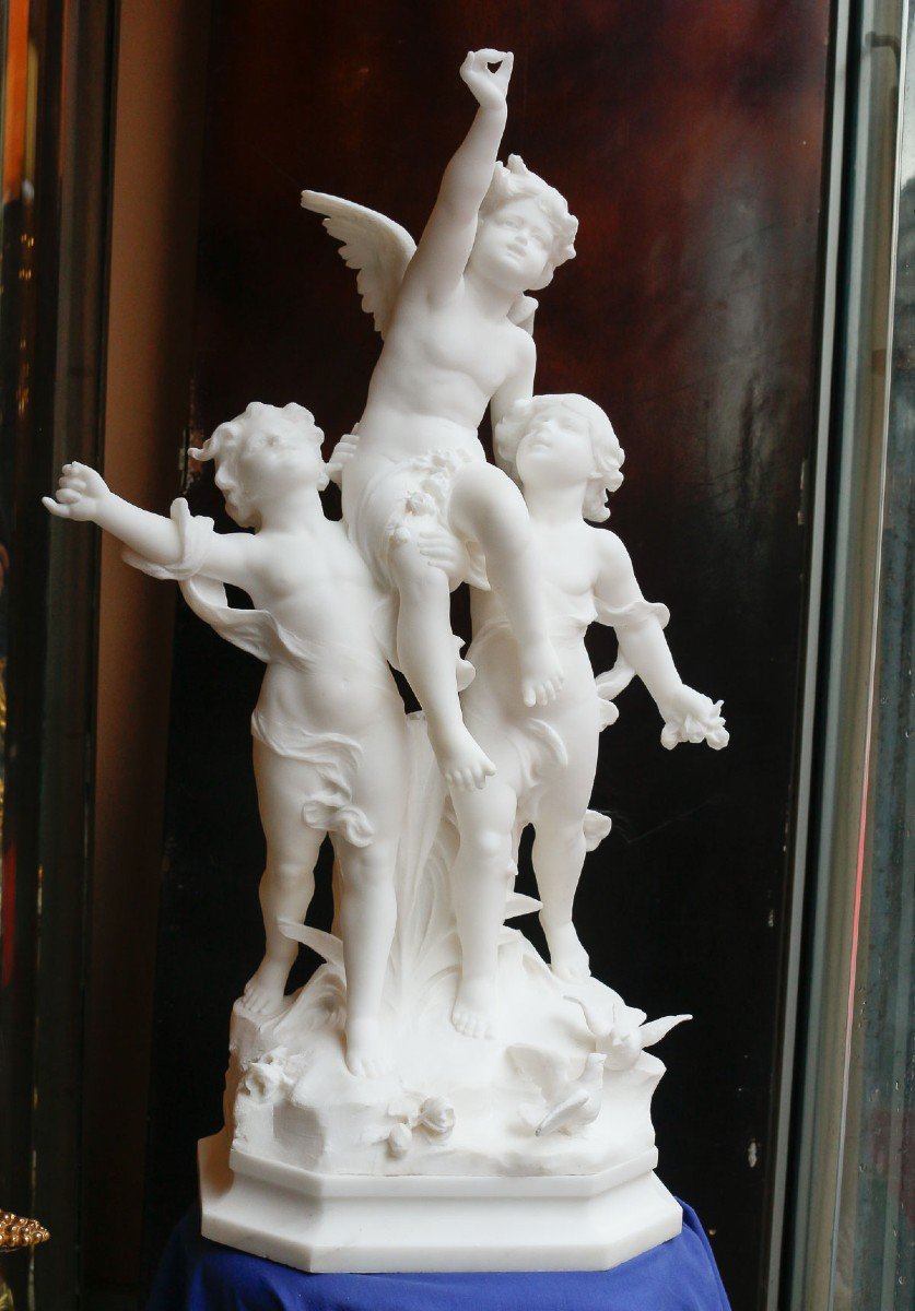 Sculpture d'Anges En Marbre