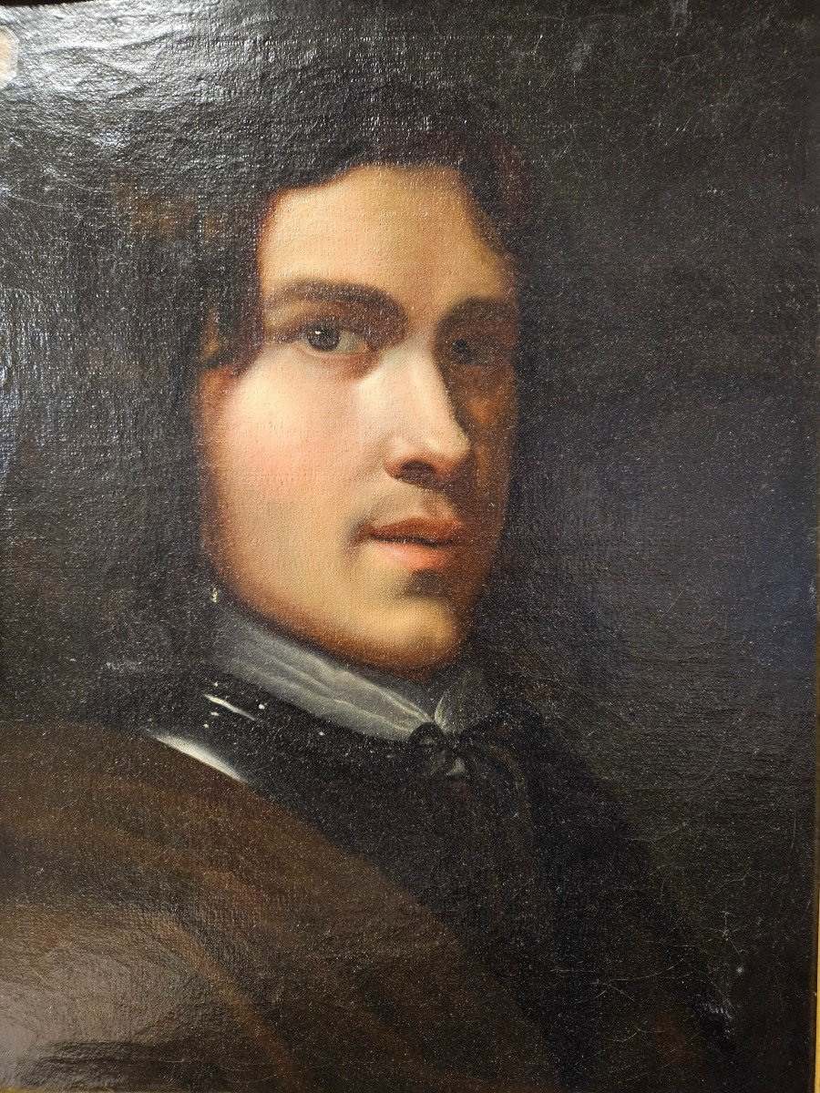 Ecole Française Du XIXème Siècle Portrait De Jeune Homme-photo-2