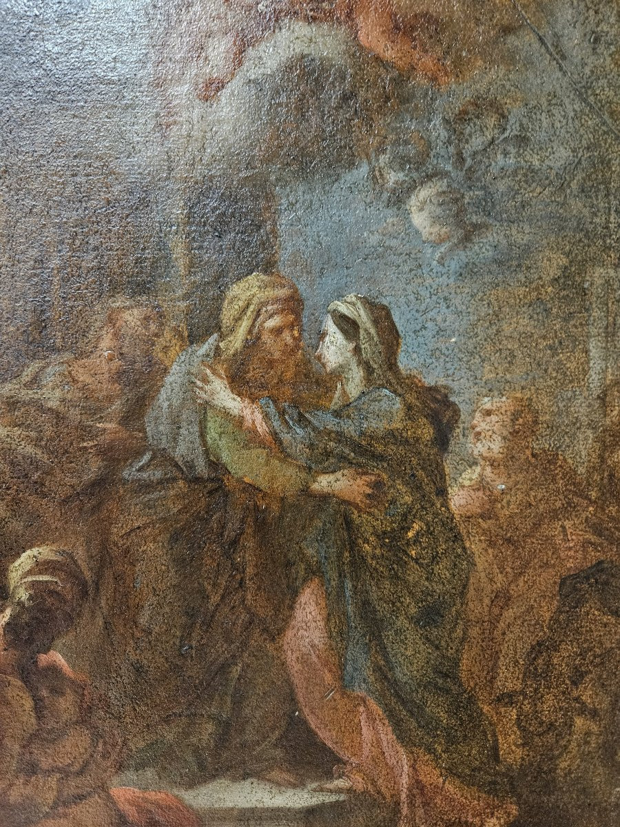 ECOLE FRANCAISE DU XVIIIème Siècle LA VISITATION-photo-4