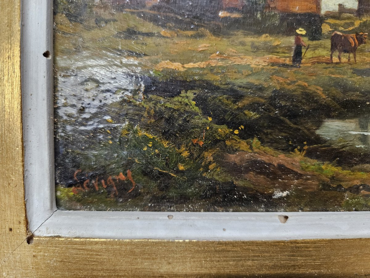 LEVIGNE THEODORE 1848 1912 PAYSAGE-photo-4