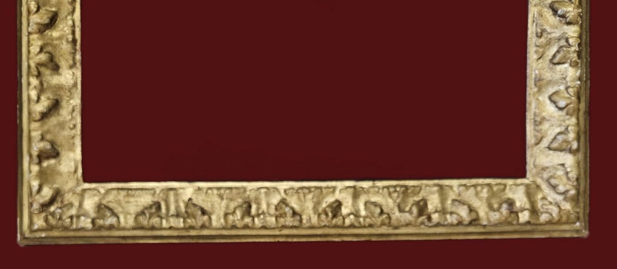 17th Century Gilt And Sculpted Frame, Italy-photo-3