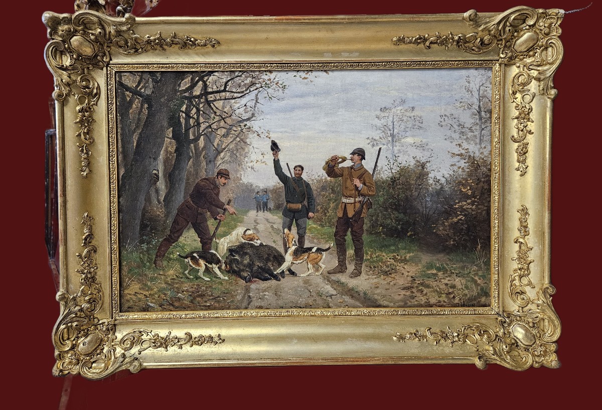  Jules Antoine Voirin 1833 1898 Hunting Scene