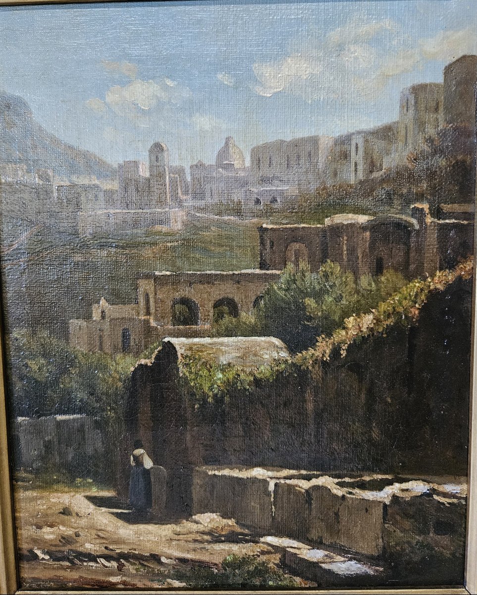 19th Century School View Of Ancient Rome-photo-3