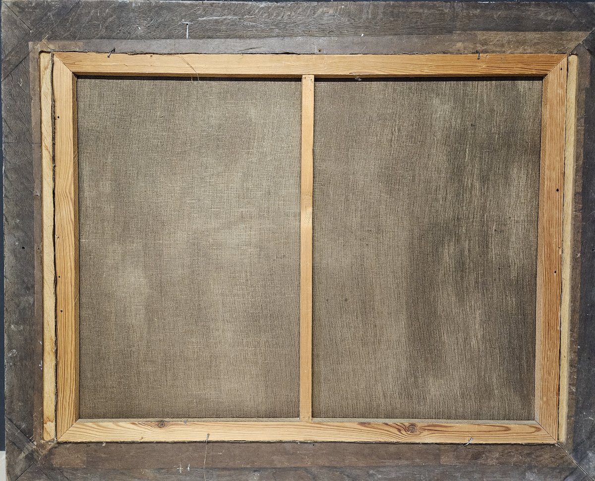 IMPORTANTE MARINE ITALIENNE DU XVIIIème Scène Portuaire Animée-photo-3