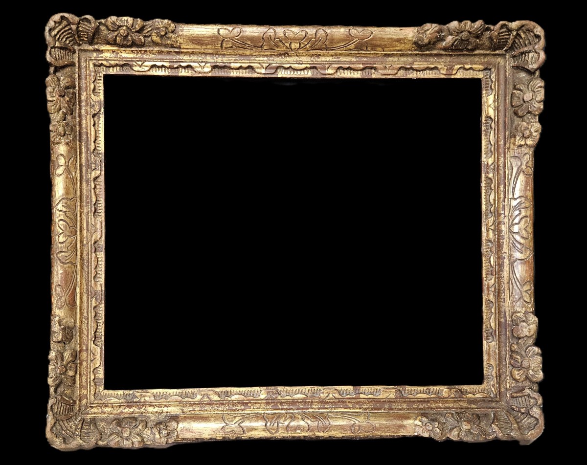 Cadre En Bois Sculpté Fin XIXème Siècle