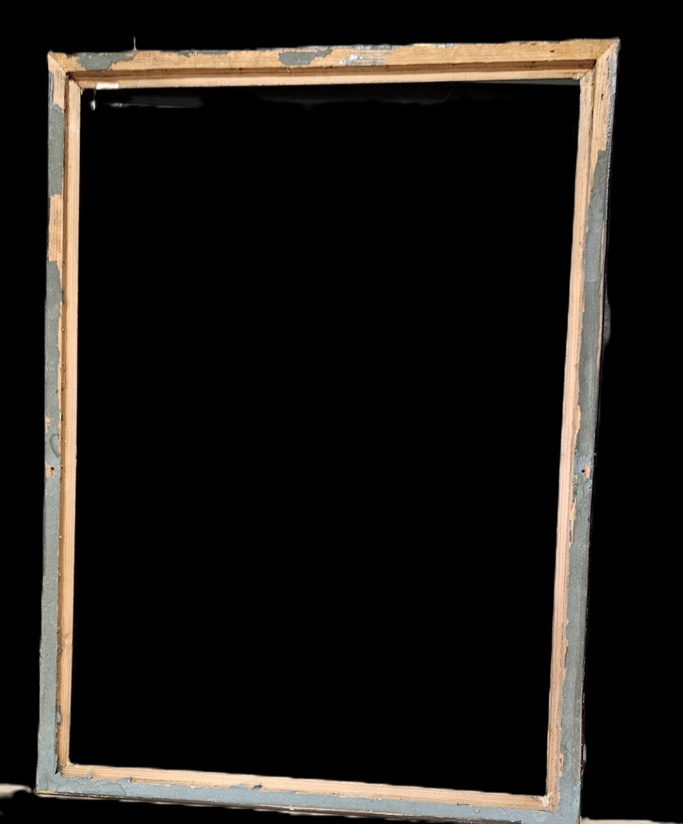 Paire De Cadres Noir Et Dorés Du XIXème Siècle-photo-3