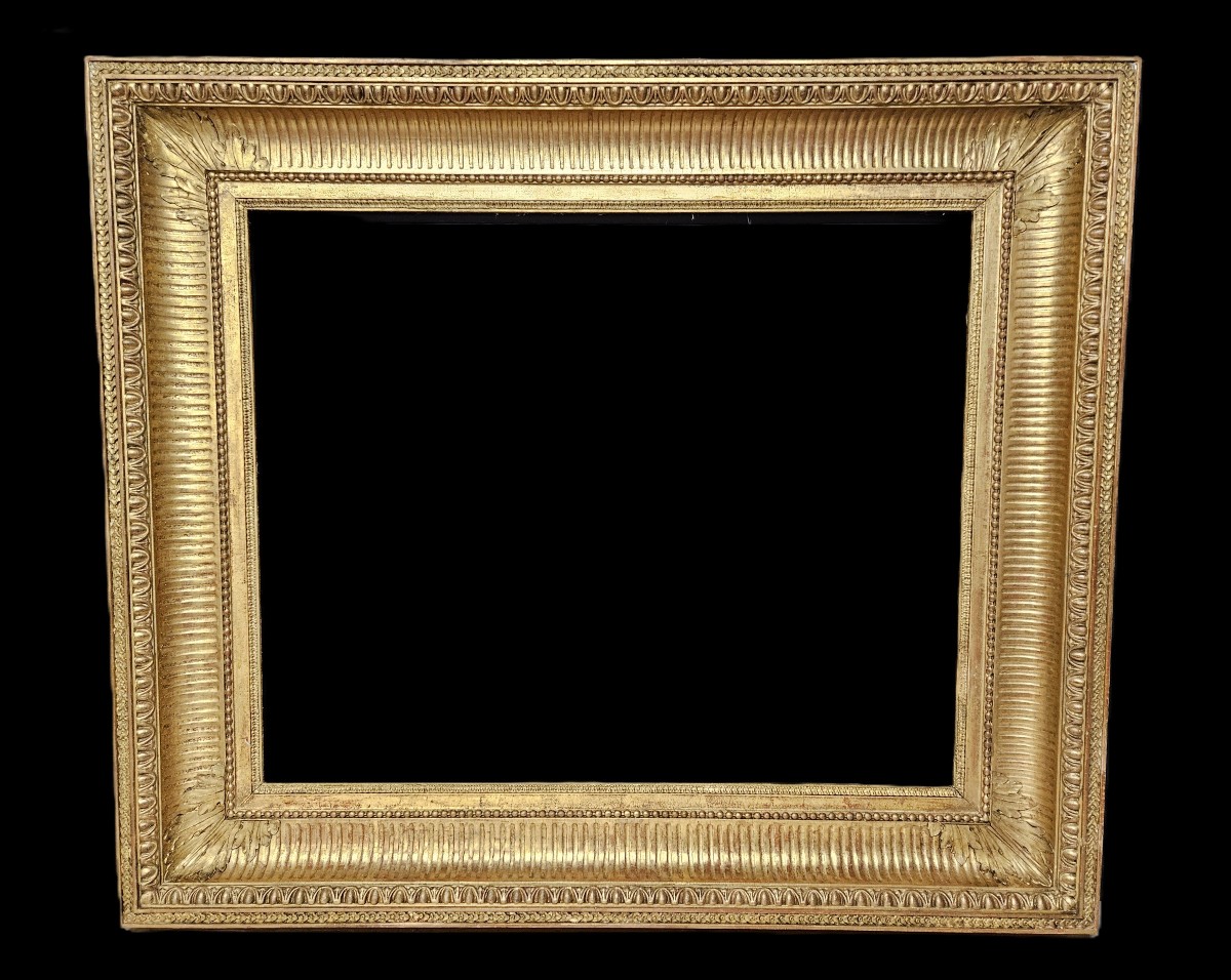 GRAND CADRE A CANAUX DU XIXème SIECLE