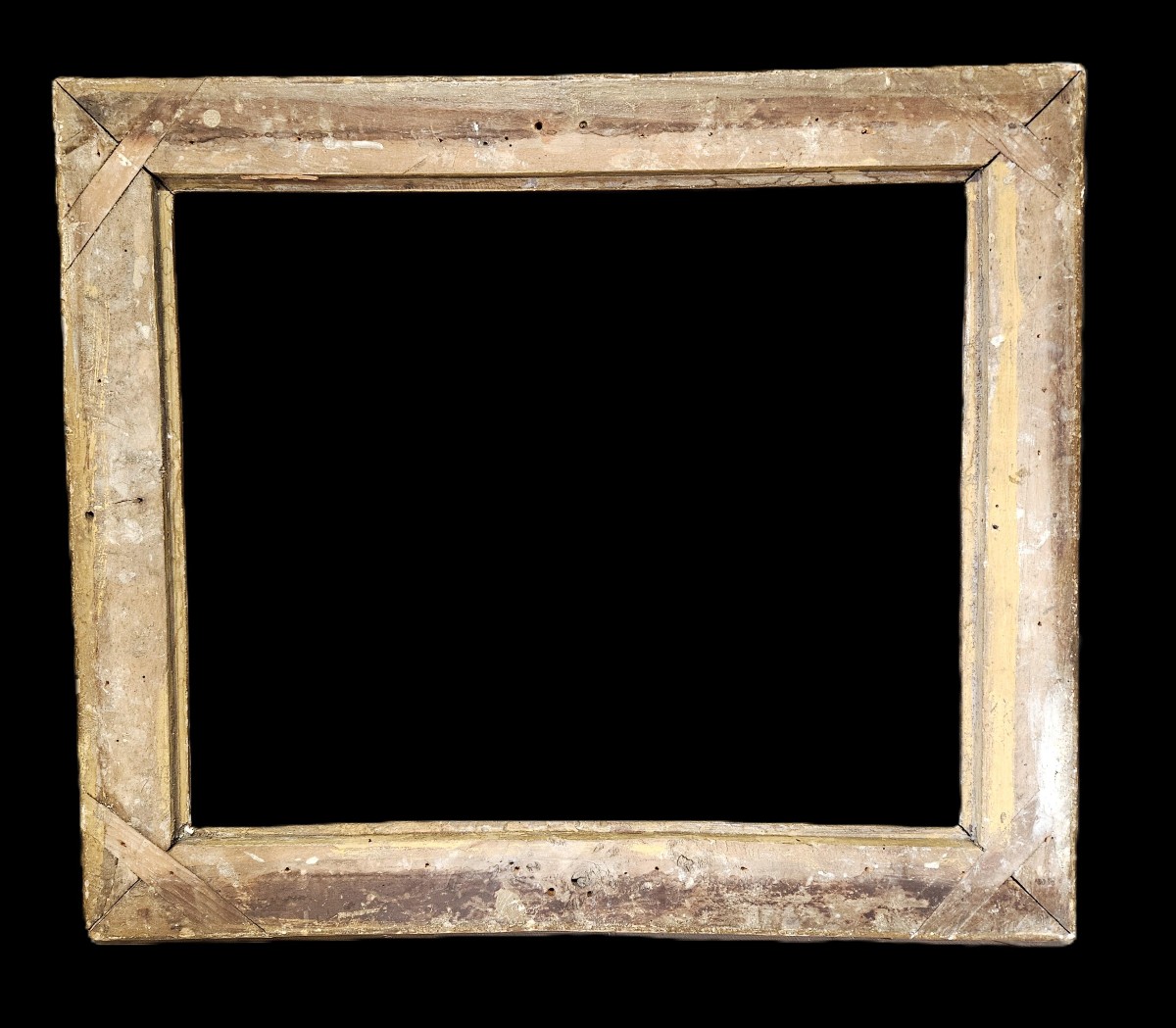 CADRE EN BOIS SCULPTE ET DORE DU XVIIIème Siècle-photo-1