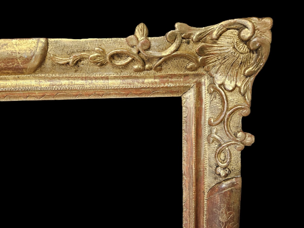 Gilded And Carved 18th Century Frame-photo-2