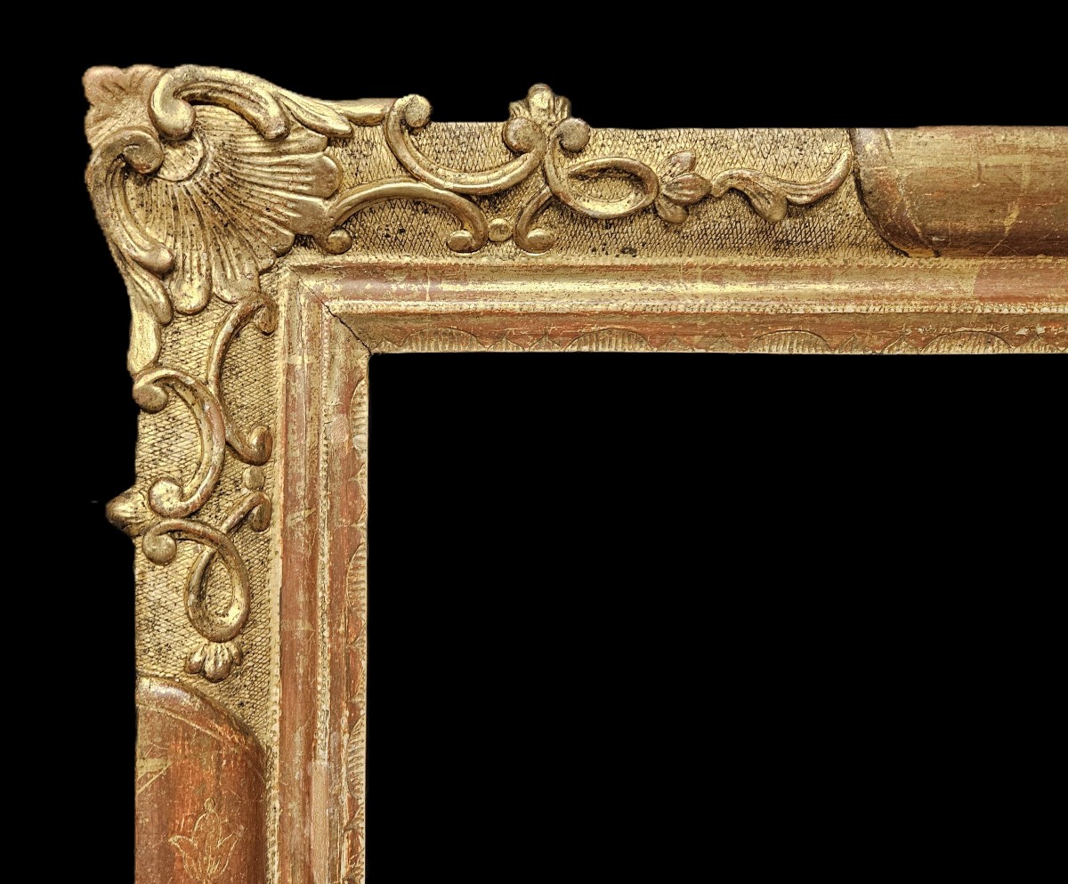 Gilded And Carved 18th Century Frame-photo-3