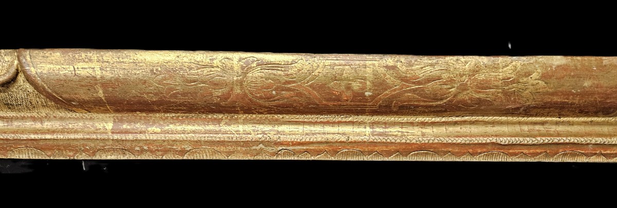 Gilded And Carved 18th Century Frame-photo-4