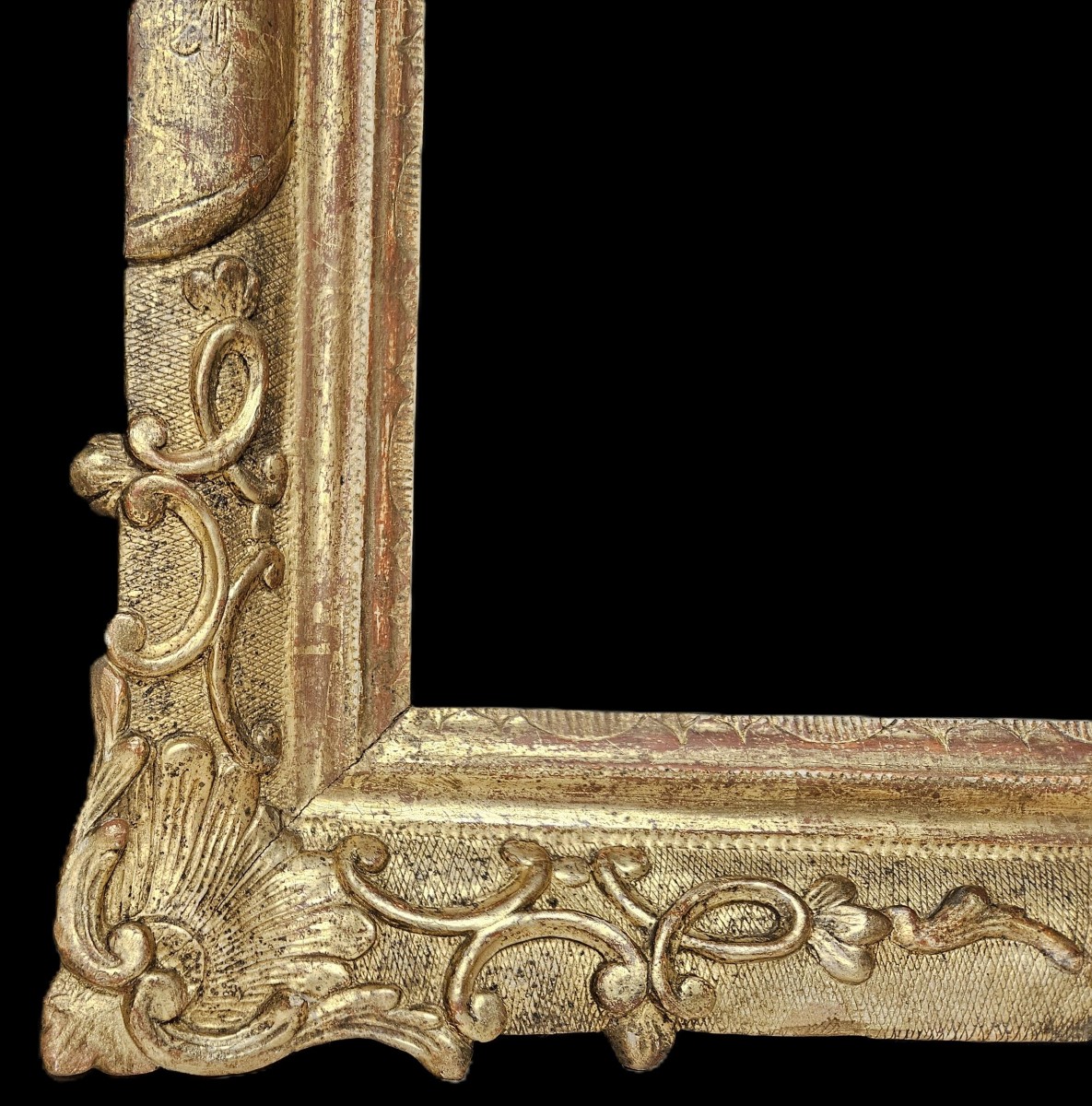 Gilded And Carved 18th Century Frame-photo-1