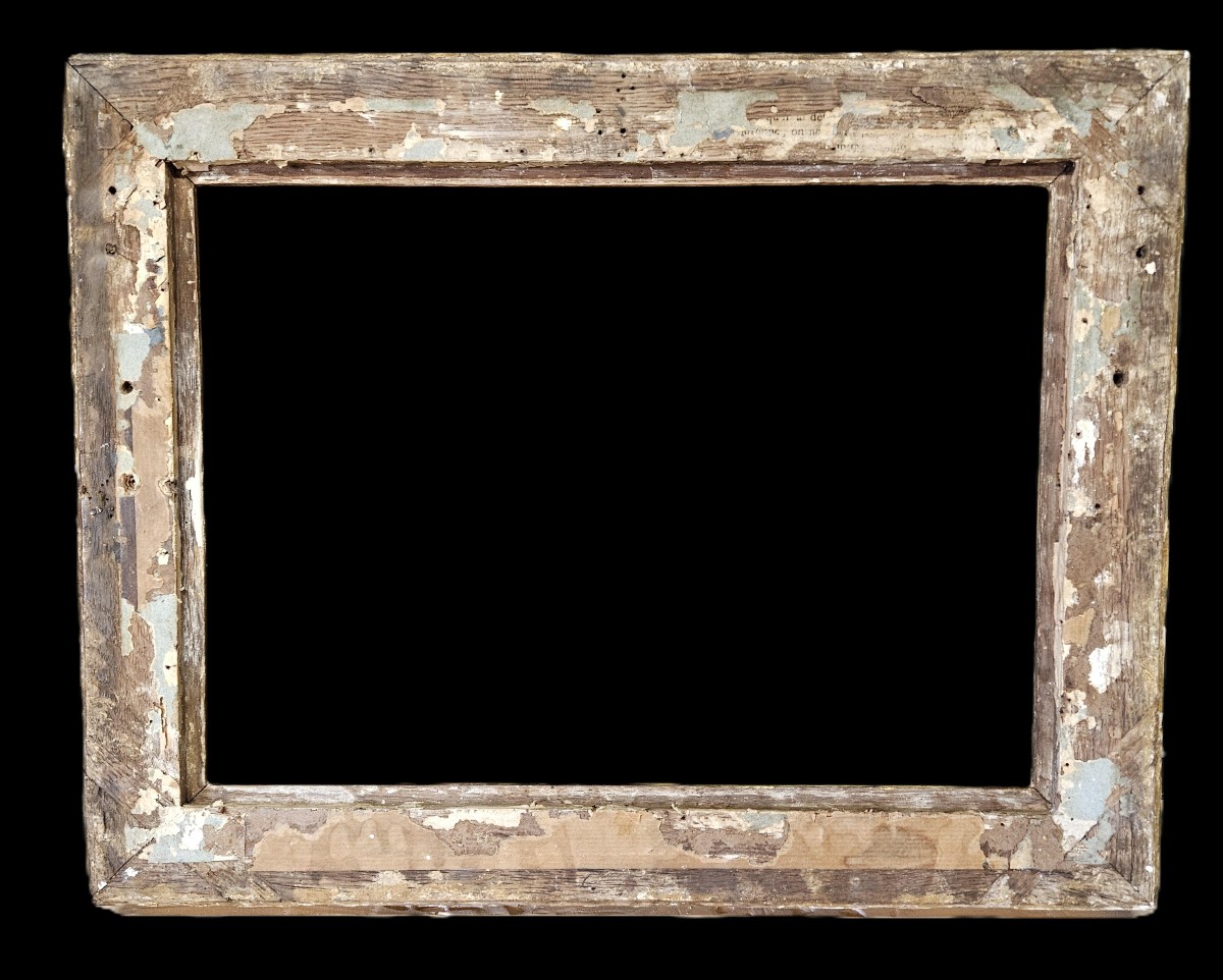 Carved And Gilded Frame From The 18th Century, Louis XV Period-photo-4