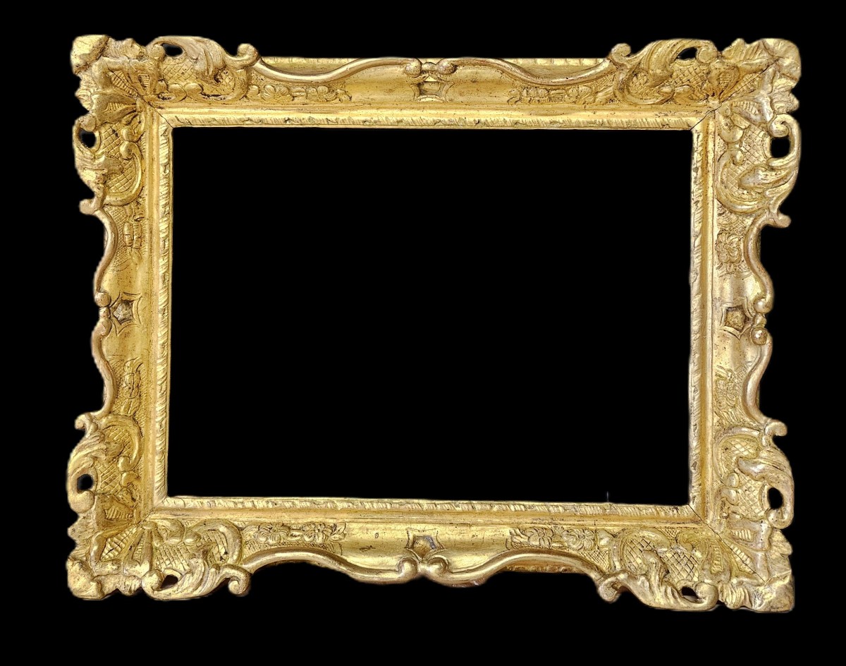 Carved And Gilded Frame From The 18th Century, Louis XV Period