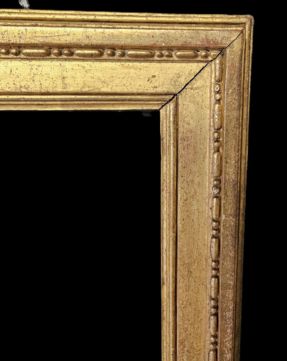 CADRE EN CHENE SCULPTE ET DORE DU XVIIIème SIECLE-photo-2