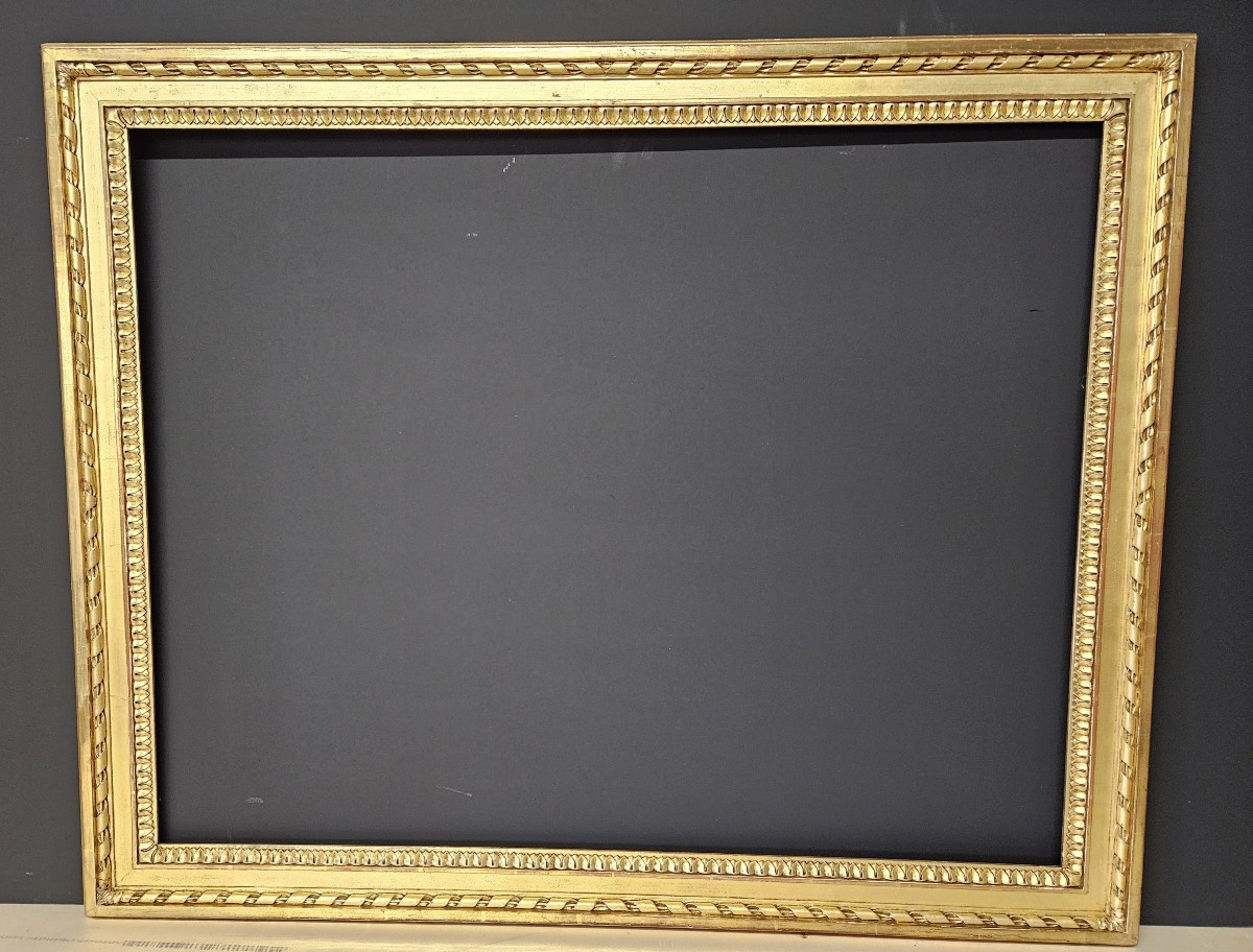 PAIRE DE CADRES DORES DU XIXème SIECLE-photo-4