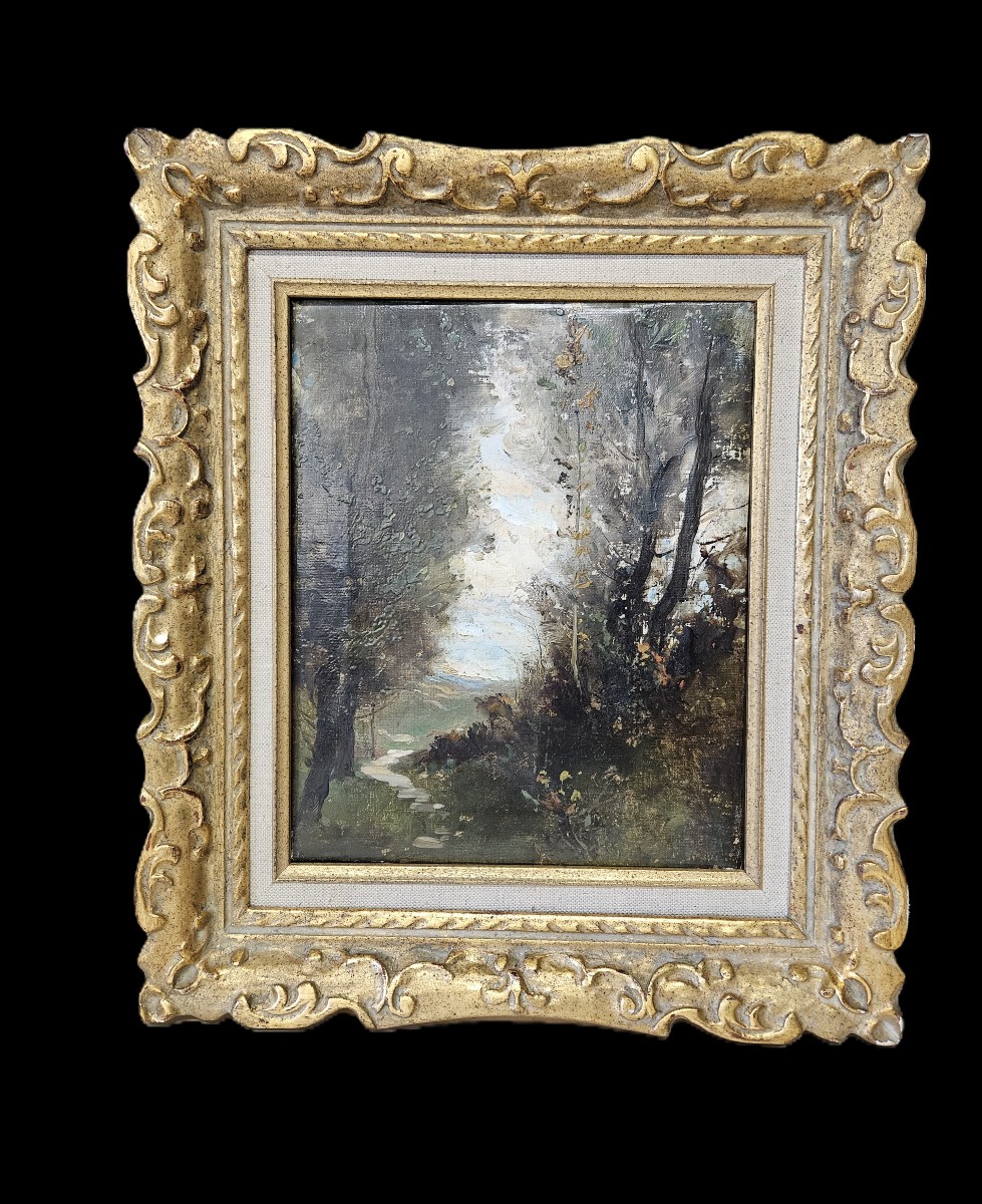 Woodland Landscape With A 19th-century French School Path-photo-2