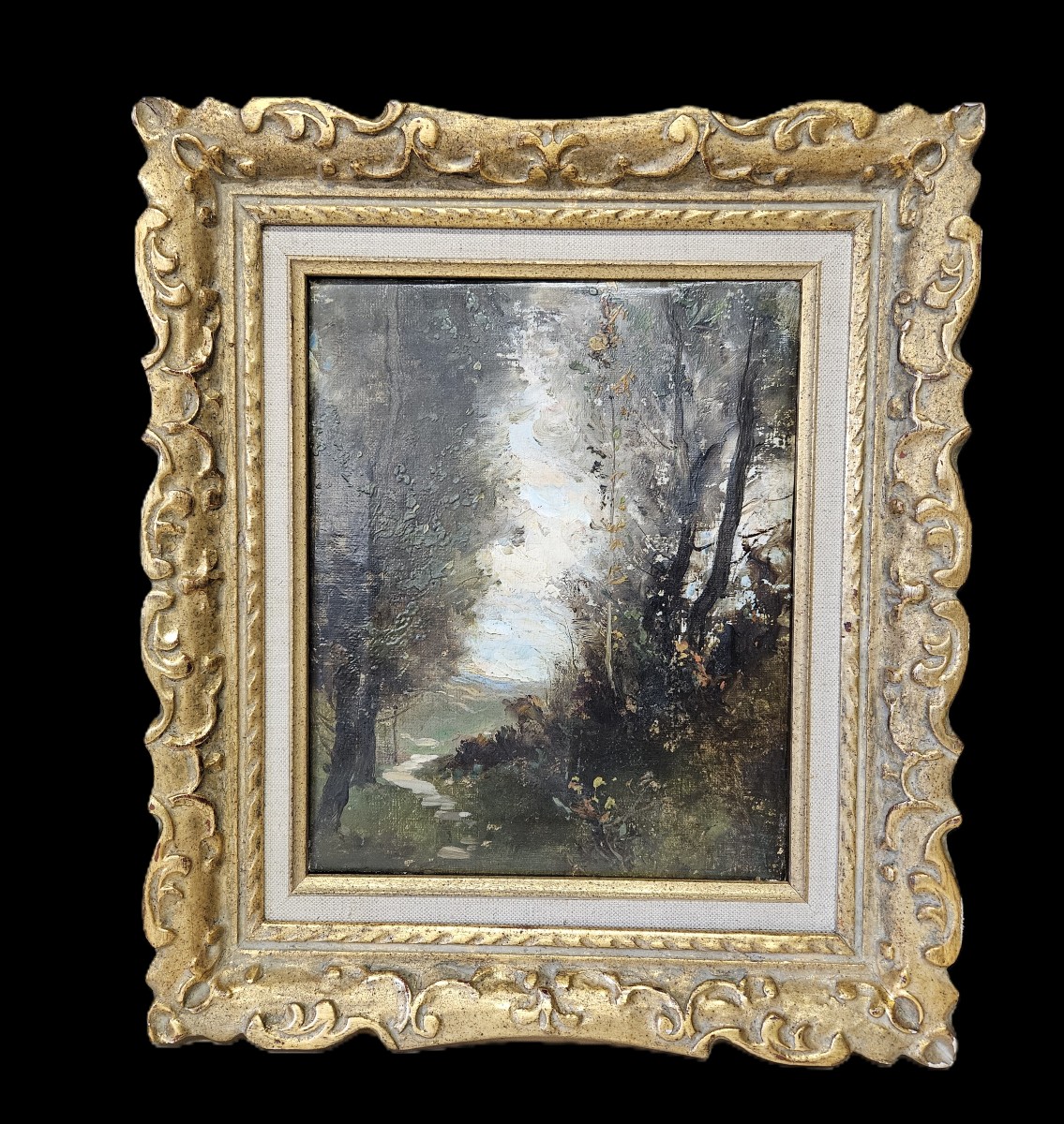 Woodland Landscape With A 19th-century French School Path