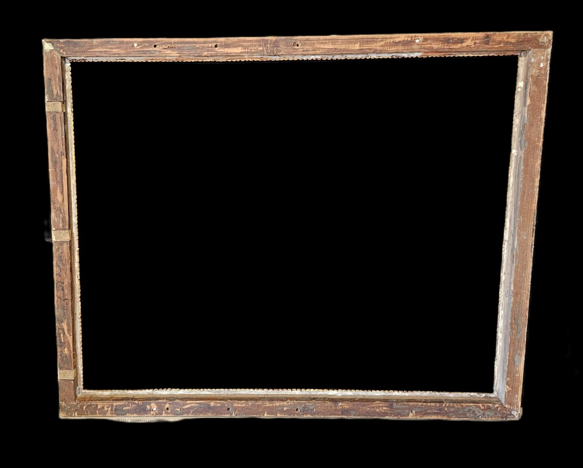17th-century Gilt And Sculpted Frame Known As The "berain" Style-photo-1