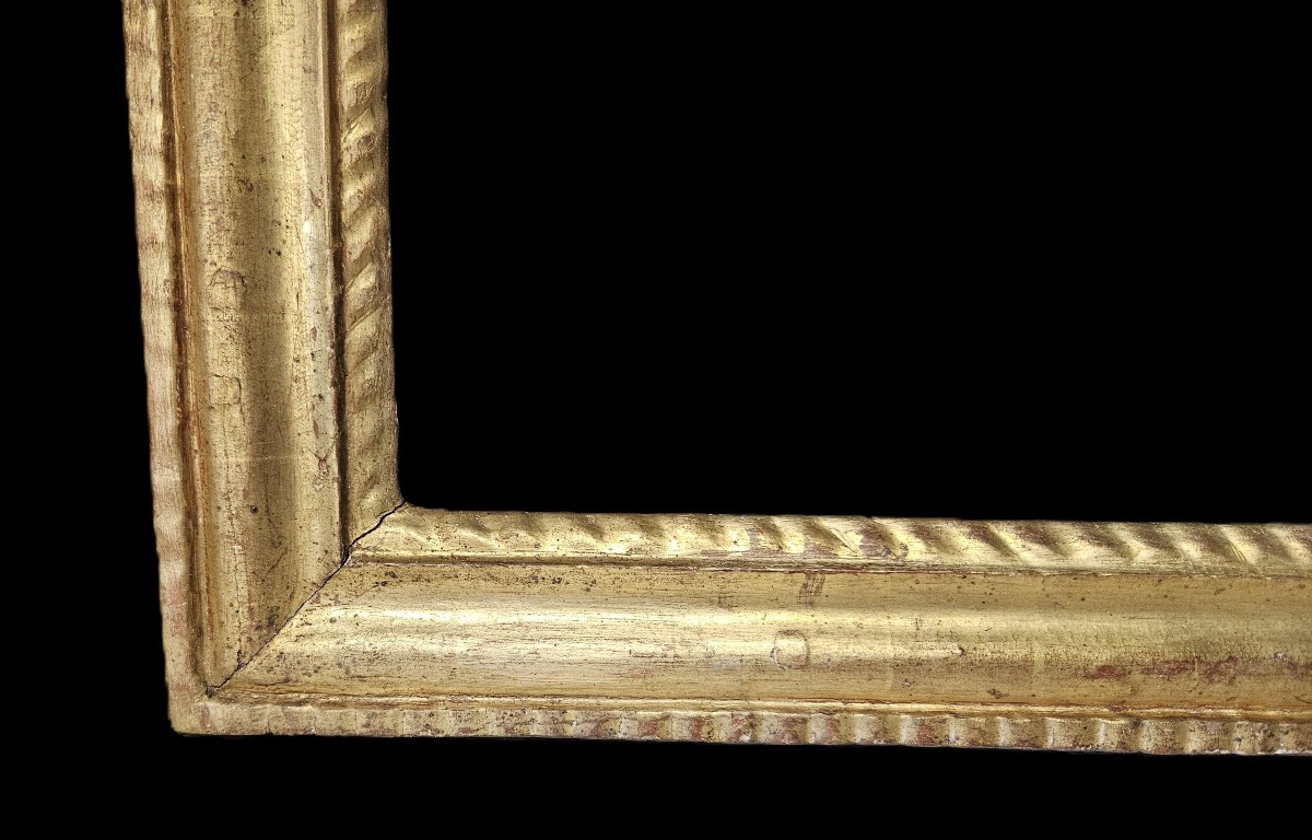  Gilded And Sculpted 18th Century Frame-photo-3