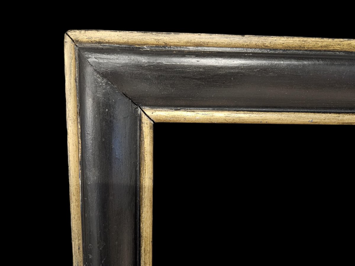 18th Century Black And Gold Frame Italy-photo-2