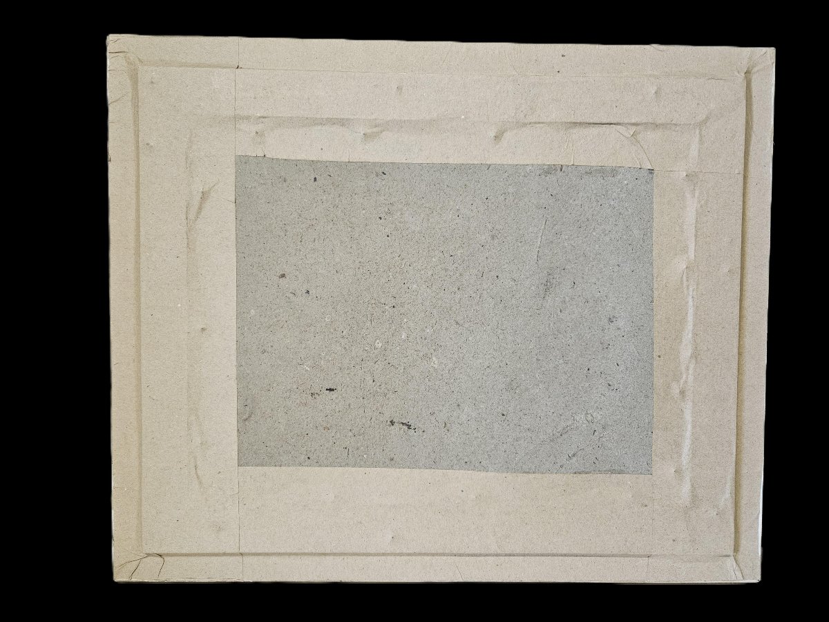 PAIRE D'AQUARELLES PAYSAGES ANIMEES FIN XVIII DEBUT XIX-photo-3