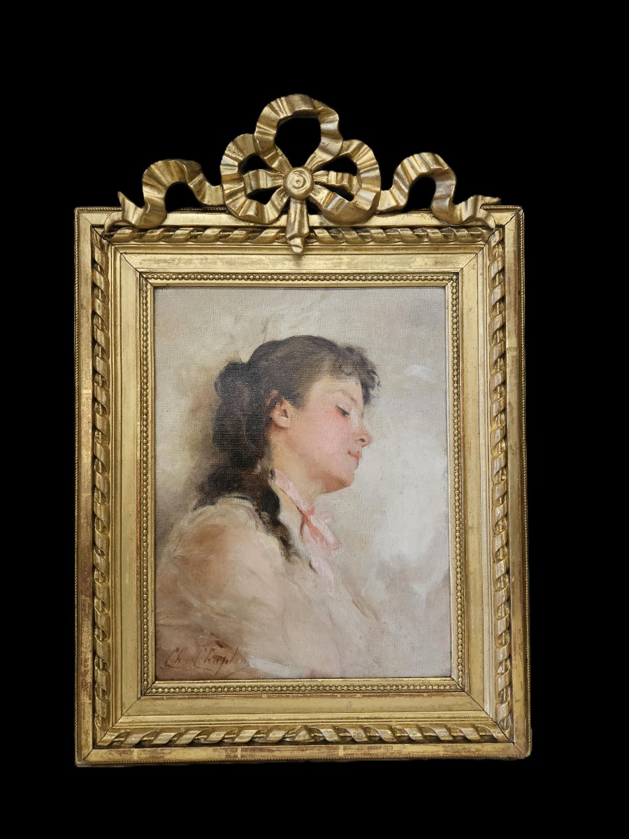 CHARLES CHAPLIN 1825 1891 PORTRAIT DE JEUNE FILLE DE PROFIL