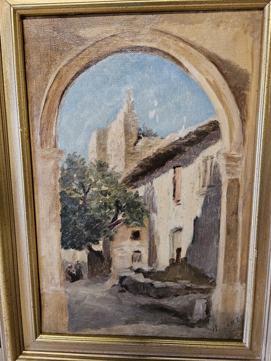 HIPPOLYTE LETY VIENNE 1878 1959 VUE DU VIEUX VIENNE-photo-2
