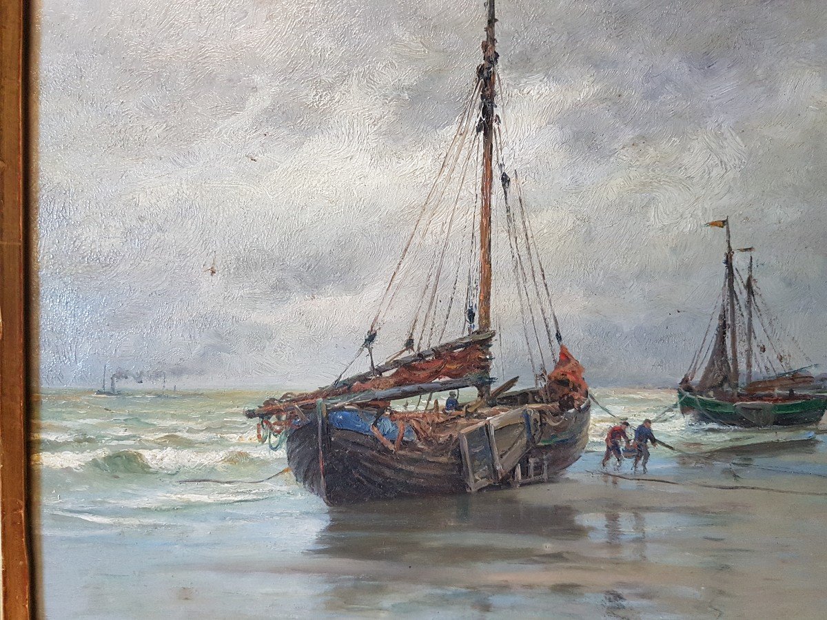 Tableau Marine Par Georges Maroniez 1865 1933-photo-2