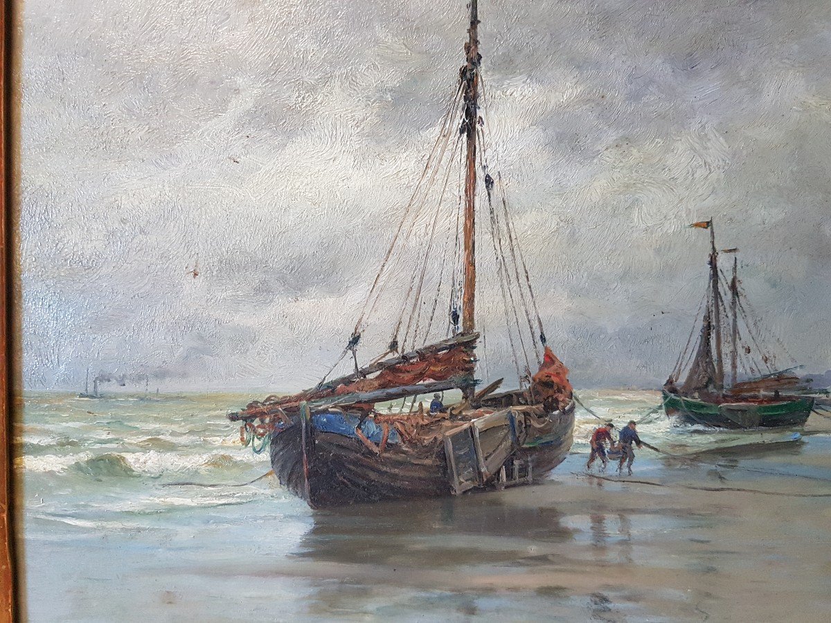 Tableau Marine Par Georges Maroniez 1865 1933-photo-4