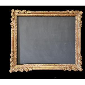 Large Frame In Gilded And Carved Wood From The 18th Century Louis XIV Period