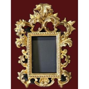  Gilded And Carved Wooden Frame From The 19th Century In Baroque Style