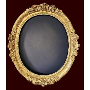 Large Oval Frame From The 18th Century Louis XIV Period