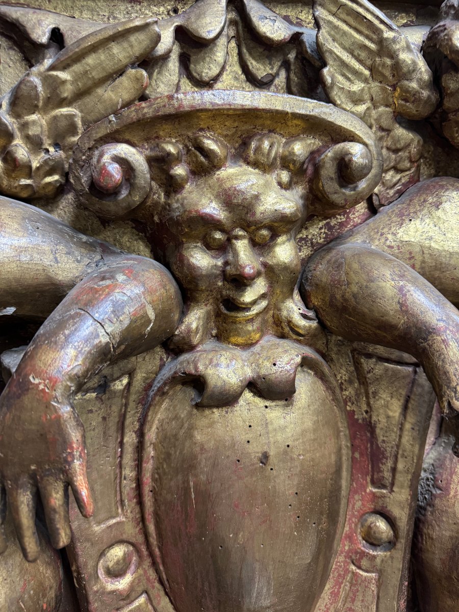 Gilded Poplar Wood Frieze-photo-2
